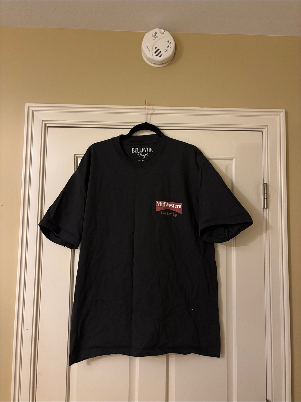 MidWestern Crewneck Tee in Black